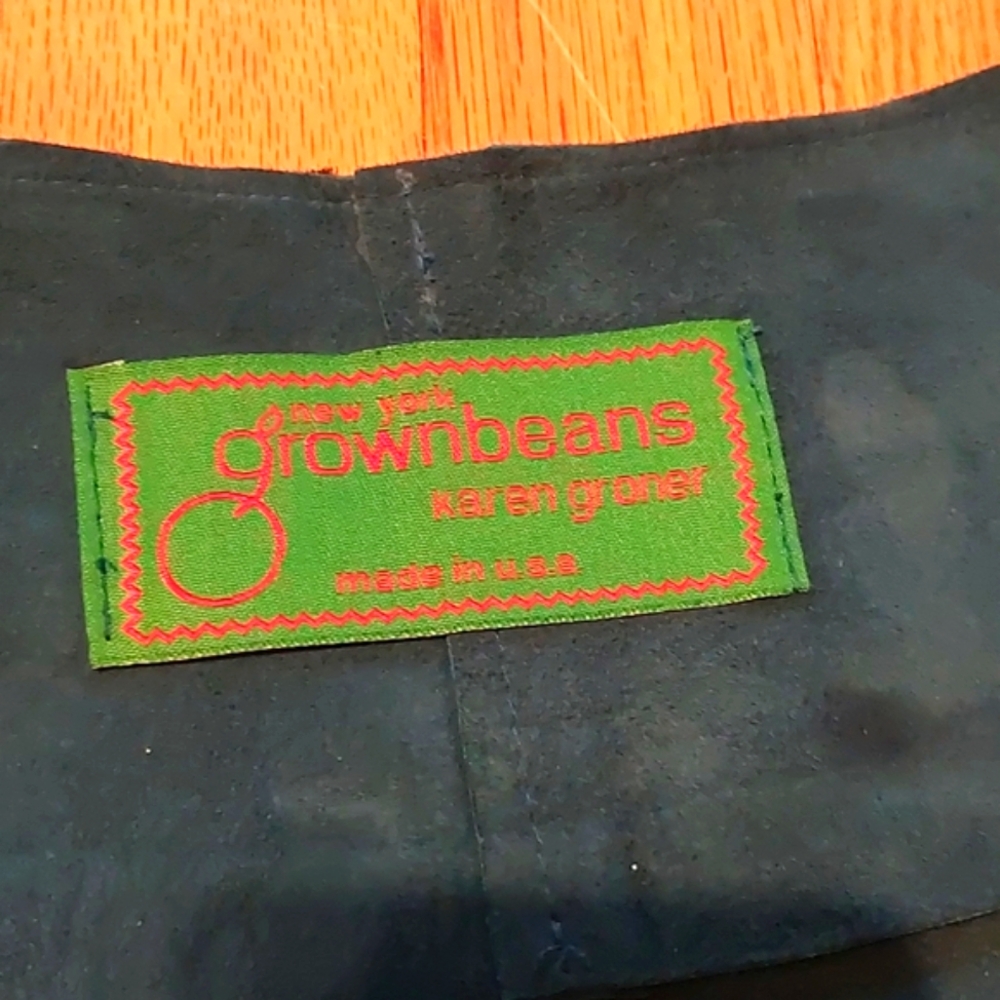 Vintage Teal Karen Groner Suede Skirt - GROWNBEANS - Picture 7 of 10